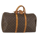 LOUIS VUITTON Monogram Keepall 50 Boston Bag M41426 LV Auth 154151-1