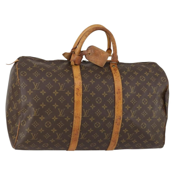 LOUIS VUITTON Monogram Keepall 50 Boston Bag M41426 LV Auth 154151
