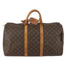 LOUIS VUITTON Monogram Keepall 50 Boston Bag M41426 LV Auth 154151-2
