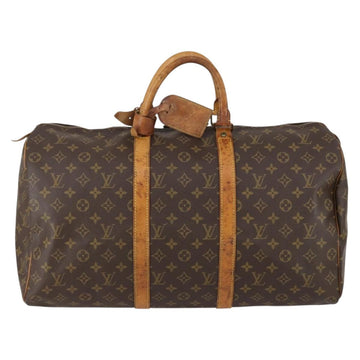 LOUIS VUITTON Monogram Keepall 50 Boston Bag M41426 LV Auth 154151 - 0
