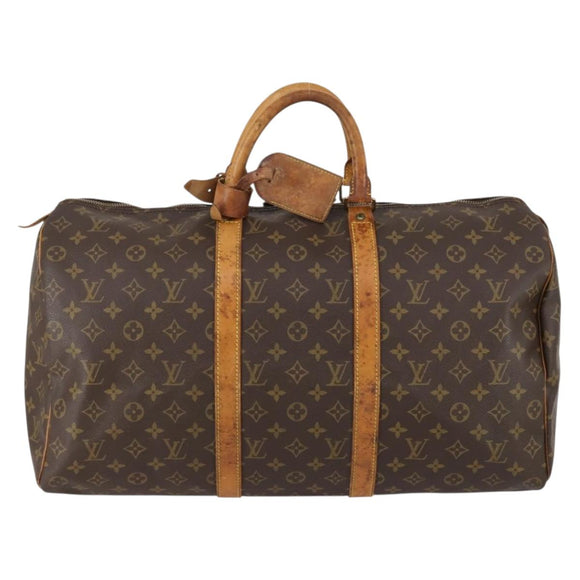 LOUIS VUITTON Monogram Keepall 50 Boston Bag M41426 LV Auth 154151