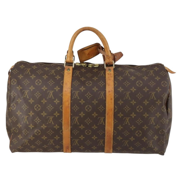 LOUIS VUITTON Monogram Keepall 50 Boston Bag M41426 LV Auth 154151