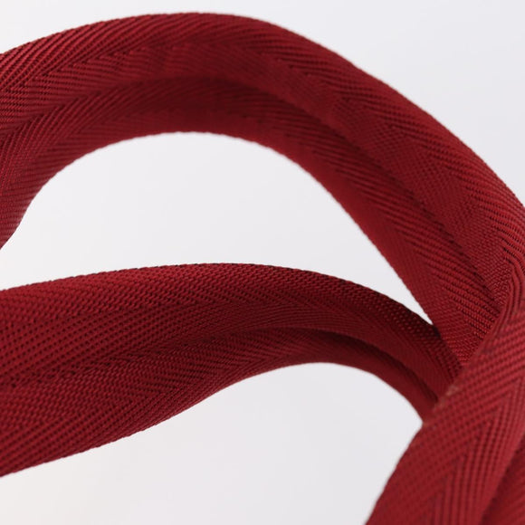 PRADA Backpack Nylon Red Silver Auth 154157