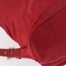 PRADA Backpack Nylon Red Silver Auth 154157-19