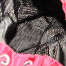 PRADA Backpack Nylon Red Silver Auth 154157-10