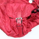 PRADA Backpack Nylon Red Silver Auth 154157-25