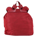 PRADA Backpack Nylon Red Silver Auth 154157-2