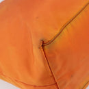 PRADA Tote Bag Nylon Orange Silver Auth 154158-14