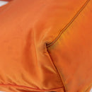 PRADA Tote Bag Nylon Orange Silver Auth 154158-16