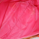 PRADA Tote Bag Nylon Orange Silver Auth 154158-17