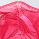 PRADA Tote Bag Nylon Orange Silver Auth 154158-18