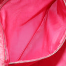 PRADA Tote Bag Nylon Orange Silver Auth 154158-21