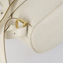 Salvatore Ferragamo Backpack Leather White Gold Auth 154163-15