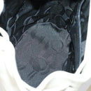 Salvatore Ferragamo Backpack Leather White Gold Auth 154163-20