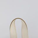 Salvatore Ferragamo Backpack Leather White Gold Auth 154163-8