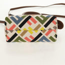 FENDI Zucca Canvas Mini By The Way Hand Bag 2way Multicolor Gold Auth 154164M-11
