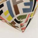 FENDI Zucca Canvas Mini By The Way Hand Bag 2way Multicolor Gold Auth 154164M-14