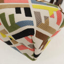FENDI Zucca Canvas Mini By The Way Hand Bag 2way Multicolor Gold Auth 154164M-15