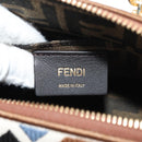 FENDI Zucca Canvas Mini By The Way Hand Bag 2way Multicolor Gold Auth 154164M-18