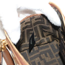 FENDI Zucca Canvas Mini By The Way Hand Bag 2way Multicolor Gold Auth 154164M-21
