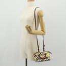 FENDI Zucca Canvas Mini By The Way Hand Bag 2way Multicolor Gold Auth 154164M-24