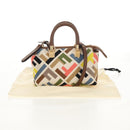 FENDI Zucca Canvas Mini By The Way Hand Bag 2way Multicolor Gold Auth 154164M-25