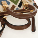 FENDI Zucca Canvas Mini By The Way Hand Bag 2way Multicolor Gold Auth 154164M-7