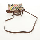 FENDI Zucca Canvas Mini By The Way Hand Bag 2way Multicolor Gold Auth 154164M-9