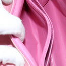 CHANEL Mademoiselle Chain Shoulder Bag Canvas Pink Gold CC Auth 154165-23