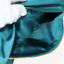 PRADA Pouch Satin Purple Gold Auth 154166M-18