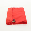 PRADA Pouch Satin Purple Gold Auth 154166M-21