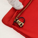 PRADA Pouch Satin Purple Gold Auth 154166M-25