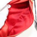 PRADA Pouch Satin Purple Gold Auth 154166M-28