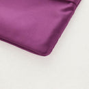 PRADA Pouch Satin Purple Gold Auth 154166M-7