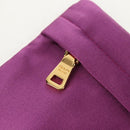 PRADA Pouch Satin Purple Gold Auth 154166M-8