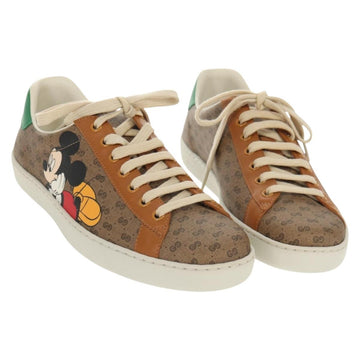 GUCCI Micro GG Canvas Disney Collaboration Sneakers Beige Auth 154167M