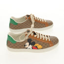 GUCCI Micro GG Canvas Disney Collaboration Sneakers Beige Auth 154167M-3