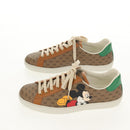 GUCCI Micro GG Canvas Disney Collaboration Sneakers Beige Auth 154167M-4