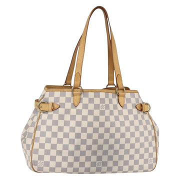 LOUIS VUITTON Damier Azur Batignolles Horizontal Tote Bag N48172 LV Auth 154170