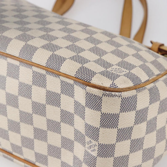 LOUIS VUITTON Damier Azur Batignolles Horizontal Tote Bag N48172 LV Auth 154170