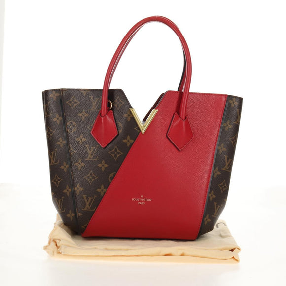 LOUIS VUITTON Monogram Kimono PM Hand Bag 2way Red M41856 LV Auth 154172V