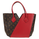 LOUIS VUITTON Monogram Kimono PM Hand Bag 2way Red M41856 LV Auth 154172V-2