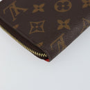 LOUIS VUITTON Monogram Totem Zippy Geldbörse Lila Rot Blau M61364 LV Auth 154173-16