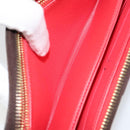 LOUIS VUITTON Monogram Totem Zippy Wallet Purple Red blue M61364 LV Auth 154173-22