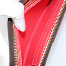 LOUIS VUITTON Monogram Totem Zippy Wallet Purple Red blue M61364 LV Auth 154173-24