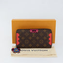 LOUIS VUITTON Monogram Totem Zippy Wallet Purple Red blue M61364 LV Auth 154173-12