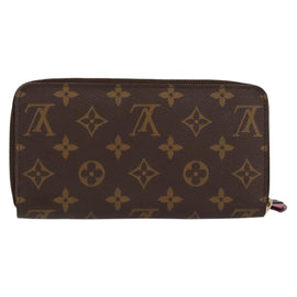 LOUIS VUITTON Monogram Totem Zippy Wallet Purple Red blue M61364 LV Auth 154173 - 0