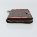LOUIS VUITTON Monogram Totem Zippy Wallet Purple Red blue M61364 LV Auth 154173-3