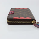 LOUIS VUITTON Monogram Totem Zippy Wallet Purple Red blue M61364 LV Auth 154173-4