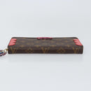 LOUIS VUITTON Monogram Totem Zippy Wallet Purple Red blue M61364 LV Auth 154173-6